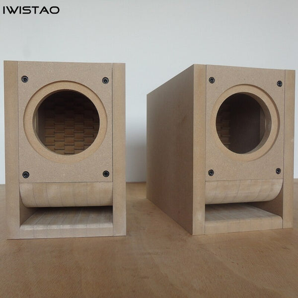 IWISTAO HIFI Speaker Empty Kit Labyrinth Highdensity Fibreboa