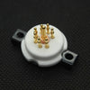7-pin Gold Plated Vacuum Tube Socket Litle Nine Pins 6Z4 6X4 EF95 EZ90 6AQ5 6J1 Gold-plated Copper & Ceramic Base