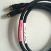 HIFI RCA Cable Stereo Budweiser Connector Choseal 4N Audio-cable Manual 0.5m 1m 1.5m 2m Black