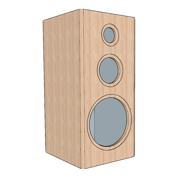 IWISTAO 1PC HIFI 3 Way 10 Inches Solid Wood Empty Speaker Volu