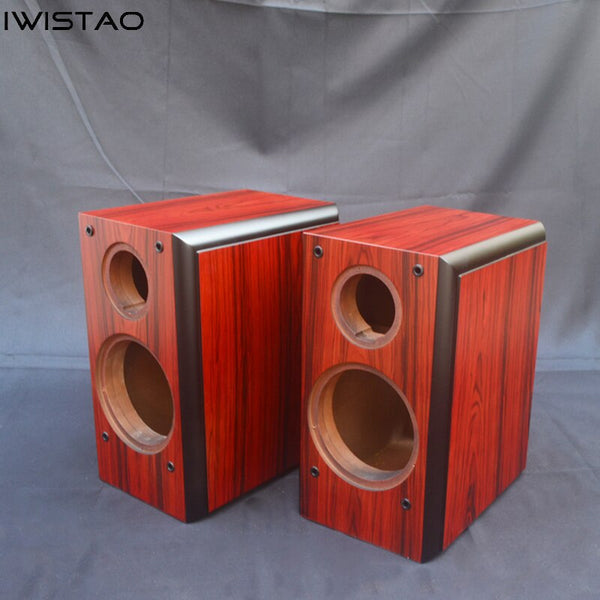IWISTAO 2 Way 6.5 inches Speaker Empty Passive Enclosure Wood IWISTAO HIFI MINIMART