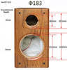 IWISTAO 2 Way 6.5 inches Speaker Empty Cabinet Passive Speaker Enclosure Wood 18mm High Density MDF Board Volume 24L DIY