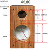IWISTAO 2 Way 6.5 inches Speaker Empty Cabinet Passive Speaker Enclosure Wood 18mm High Density MDF Board Volume 24L DIY