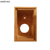 IWISTAO 2 Ways Empty Speaker Cabinet 1 Piece Solid Wood Bass 8 Inch and Birch Tweeter Horn Customize Holes HIFI DIY