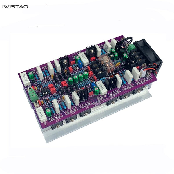 IWISTAO 2X300W HIFI Stereo Discrete Component Power Amplifier Finished