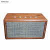 IWISTAO 2x20W Bluetooth Speaker 4.1 Handmade Vintage Solid Cherry Wood  AUX  CSR8635