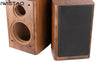 IWISTAO 6.5 Inch 2 Way Empty Speaker Cabinet 1 Pair Drum Shape 18mm High-density Fiberboard Black Walnut Solid Veneer Inverted HIFI DIY