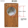 IWISTAO 6.5 inches Full Range Speaker Empty Cabinet Passive Speaker Enclosure Wood 18mm High Density MDF Board Volume 24L DIY