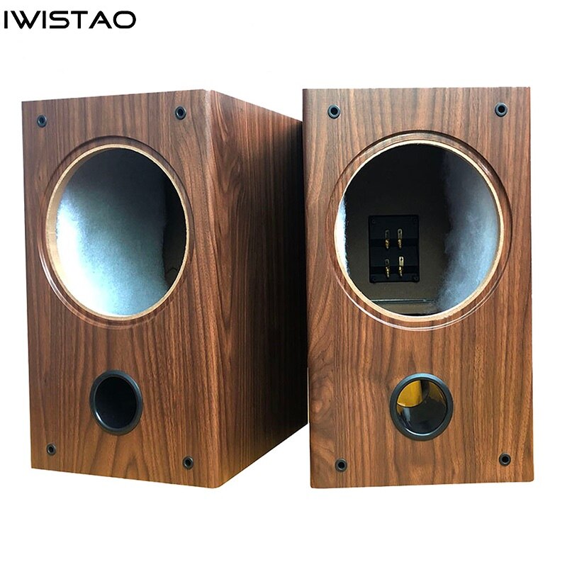 IWISTAO 8 Inch Full Range Speaker Empty Enclosure 1 Pair 15mm IWISTAO HIFI MINIMART