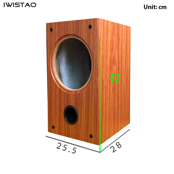 IWISTAO 8 Inch Full Range Speaker Empty Enclosure 1 Pair 15mm IWISTAO HIFI MINIMART