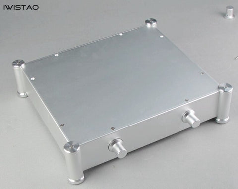 IWISTAO 튜브 증폭기 섀시의 알루미늄 케이스 샌드 블라스팅 실버 프로세스 HIFI DIY