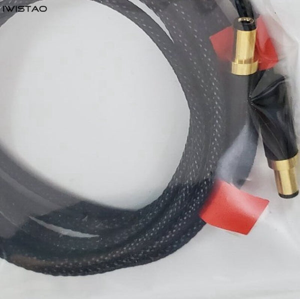 IWISTAO DC Power Interconnection Cable  5.5/2.5 To 5.5/2.5 Plug Gold-plated  DC Silver-plated Teflon Wire
