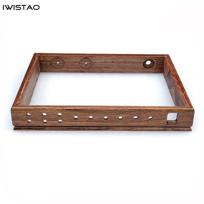 IWISTAO DIY Wooden Casing for Tube Amplifier Chassis 430X330X63 Red Sa