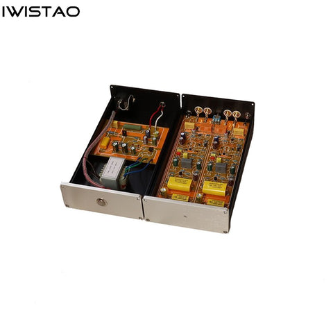 IWISTAO Discrete Components MM/MC Phono Stage FET Amplifier for LP Phono Split-type AC110V/220V HIFI Audio