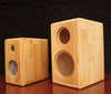 IWISTAO HIFI 2 Way 4 Inch Bookshelf Solid Wood Empty Speaker Cabinet 1 Pair 6.9L Inverted Italy Style for Tube Amplifier
