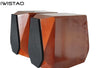 IWISTAO HIFI 2 Way 5 / 6.5 Inch Bookshelf Solid Wood Empty Speaker Cabinet 1 Piece Diamond Double Cut Corner 19L for Tube Amplifier