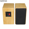 IWISTAO HIFI 3 Inch Full Range Speaker / Empty Speaker Cabinet 1 Pair Bamboo Wood Labyrinth Structure  for Tube Amp Audio DIY