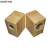 IWISTAO HIFI 3 Inch Full Range Speaker Empty Cabinet 1 Pair Solid Wood Labyrinth Structure  for Tube Amp