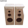 IWISTAO HIFI 3 Way 6.5 Inches Bookshelf Solid Wood Empty Speaker Cabinet 1 Pair  Back Inverted for Tube Amplifier