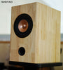 IWISTAO HIFI 4 Inch Finished Speaker Solid Wood Cabinet 1 Pair Inverted with Mark 4 inch Full Range Unit Metal Cone Audio