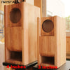 IWISTAO HIFI 3 Inches Full Range Speaker Empty Solid Wood Labyrinth Cabinet Fixed Panel 1 Pair for Tube Amplifier