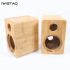 IWISTAO HIFI 5 Inches 2 Ways Speaker Empty Cabinet Inverted 1 Pair Bamboo Wood for Surround Speaker