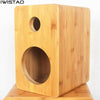IWISTAO HIFI 5 Inches 2 Way Speaker Empty Enclosure Inverted 1 Pair Bamboo for Tube Amplifier
