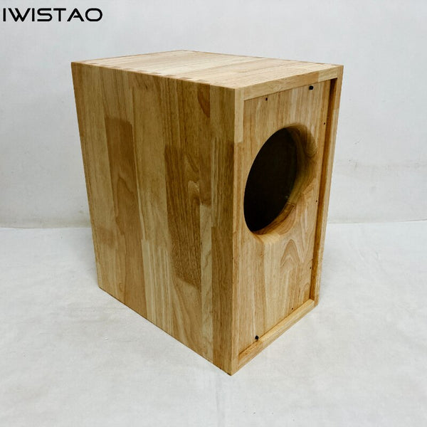 IWISTAO HIFI 8 Inch Full Range Speaker Empty Cabinet 1 Piece Solid Wood Back Inverted for Unit WE 755A
