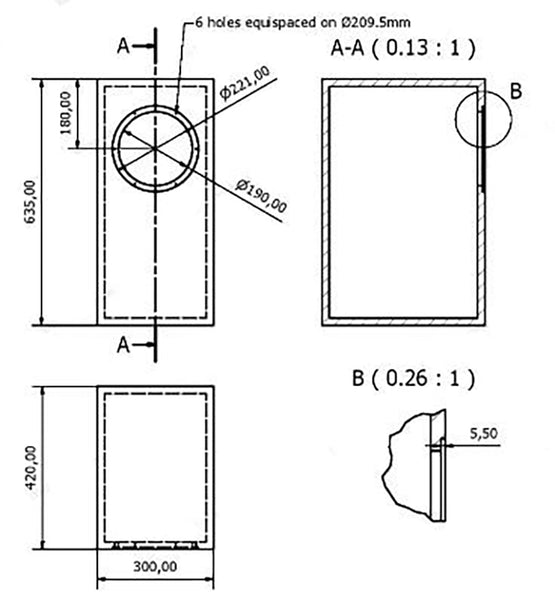 IWISTAO HIFI 8 Inch Sealed Bookshelf Empty Speaker 1 Piece 18M IWISTAO HIFI MINIMART