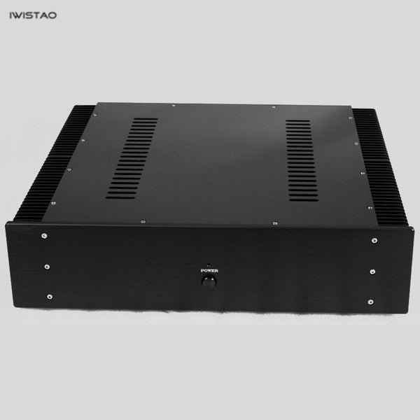 IWISTAO HIFI Amplifier Casing Class A W463*D430*H113mm Whole Aluminum Power Stage Black DIY