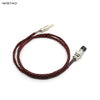 IWISTAO HIFI DC Power Cable GX16 2P plug 1 Positive 2 Negative to DC Plug 5.5x2.1 Teflon Wire 1.2m