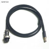 IWISTAO HIFI DC linear Power Cord Aerospace Connector GX12 to DC Plug Output 5.5*2.1mm  1.5M DIY