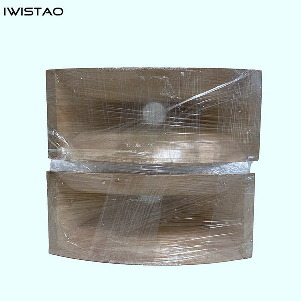 IWISTAO HIFI Empty Wood Horn 2 Inch Throat Hole Solid Wood 1 Pair Treble Compensation for Full Range Speakers