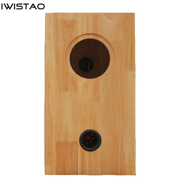 IWISTAO HIFI Full Range Speaker Empty Cabinet 8 Inches 1 Piece Finished 55L Pure Solid Wood Inverted for Tube Amplifier