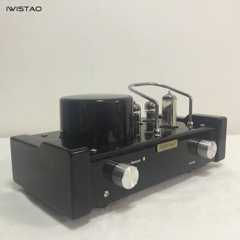 IWISTAO HIFI 미니 튜브 하이브리드 앰프 블루투스 4.0 6N1 프리 앰프 2x28 W APT-X 115/230V