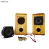 IWISTAO HIFI Speaker Full Range 2.75 Inches Unit 4 Ohm 15~30W 88dB Solid Wood Enclosure 1 Pair Inverted Structure