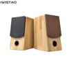 IWISTAO HIFI Speaker Full Range Cabinet 4 Inches Unit 4 Ohm 15~60W 94dB Solid Wood Enclosure Desktop 1 Pair Inverted Structure