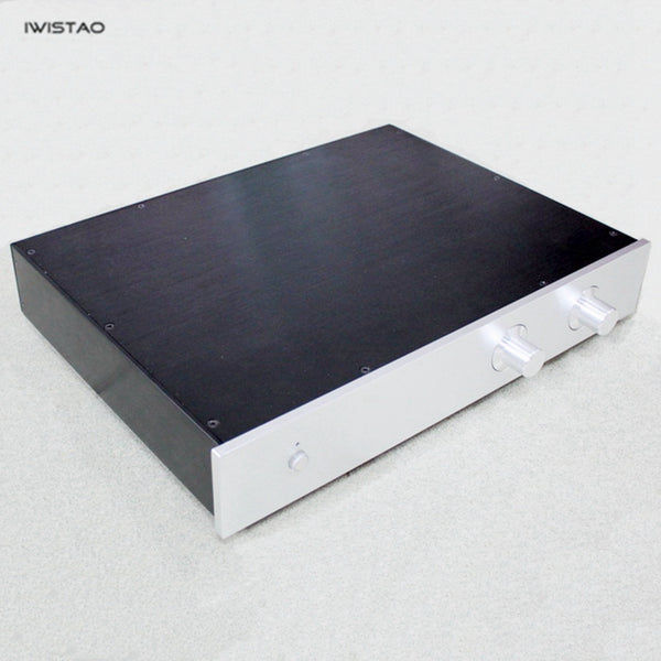 IWISTAO HIFI Tube Amplifier Casing W425* D313 * H70mm Whole Aluminum Black Silver Panel