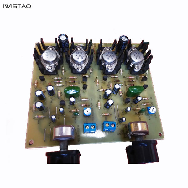 IWISTAO OTL Power Amplifier Finished Board Transistor Discrete Component 2X10W No Including Power Transformer