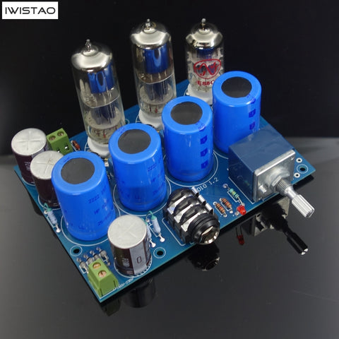 IWISTAO PCBA 튜브 헤드폰 증폭기 키트 HIFI WCF 솔루션 32 ~ 1200 Ohms 스테레오 오디오 DIY