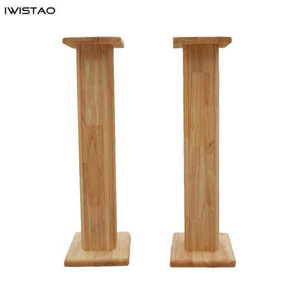 IWISTAO Solid Wood Speaker Stand 1 Pair Household HIFI Bookshelf Full Range Speakers Bracket DIY