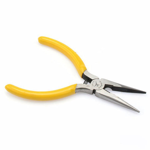Mini Needle Nose Pliers High-carbon Steel Precision Forged with Non-slip Plastic handles 5 inch (125mm) DIY Tools