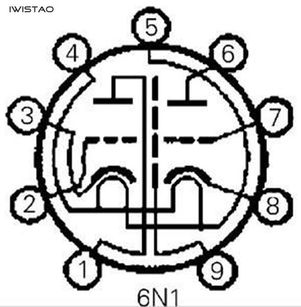 Vacuum Tube 6N1 J Military Grade for HIFI Tube Amp Replace ECC40 AA61