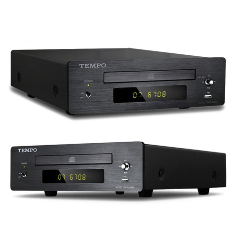 HIFI CD Player HD850 PCM1796 DAC Support 2T U Disk Black/Silver panel Black Casing Coaxial Audio