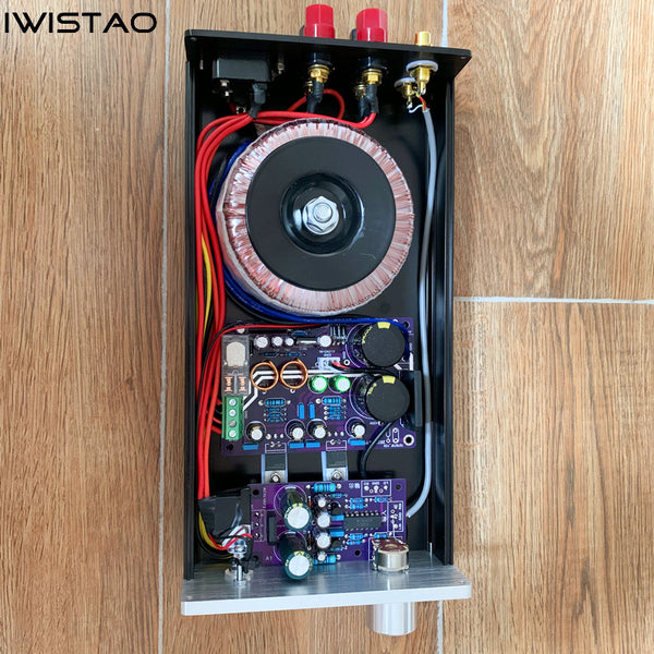 IWISTAO 2X20W HIFI 증폭기 스테레오 LM1875 파워 앰프 데스크탑 독립 정류기