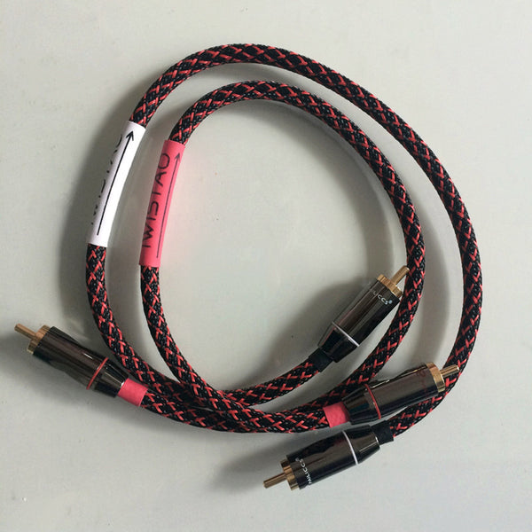 HIFI Interconnection RCA Cable Thickened Budweiser Connector Canare Professional Broadcast Cable