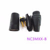 HIFI XLR Connector Male Black Shell Plating Gold-plated Contacts for 3-core Cable Neutrik HIFI Audio DIY Free Shipping