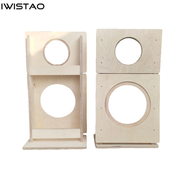 IWISTAO 2 Way Empty Baffle Speaker 1 Piece Birch Multi-layer Board Flat Pack Shipping from 6.5 to 12 Inch Customize Holes HIFI Audio DIY