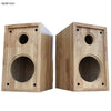 IWISTAO HIFI 5 Inches 2 Way Speaker Empty Enclosure 1 Pair Finished Oak Wood Inverted Tube Amp