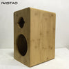 IWISTAO HIFI 6.5 Inch 2 Way Speaker Empty Enclosure Inverted 1 Pair Bamboo for Tube Amp